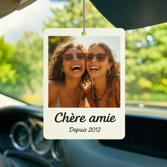 Désodorisant Voiture Personnalisé - Avec Texte