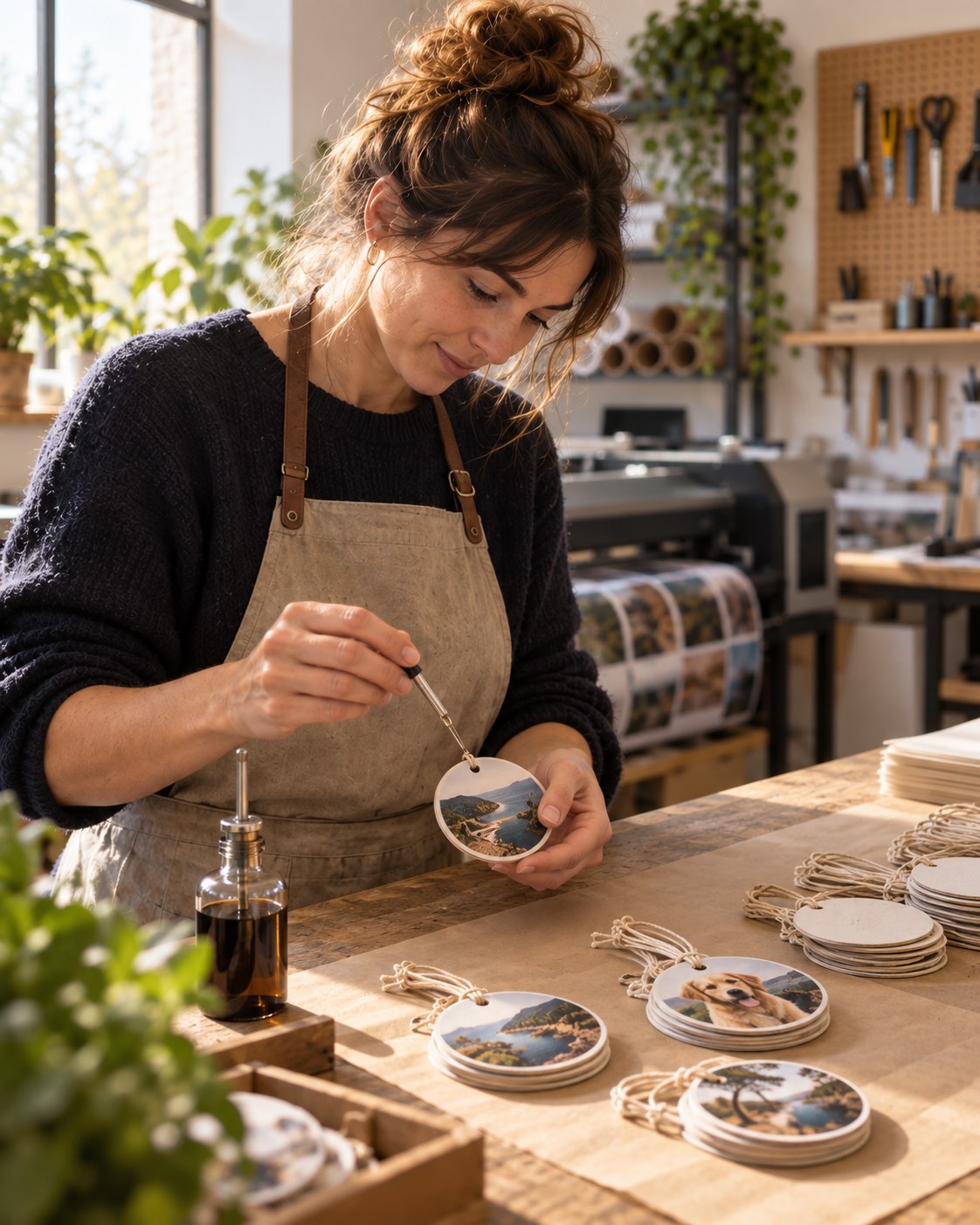Assemblage et parfumage manuel d’un désodorisant Aromauto